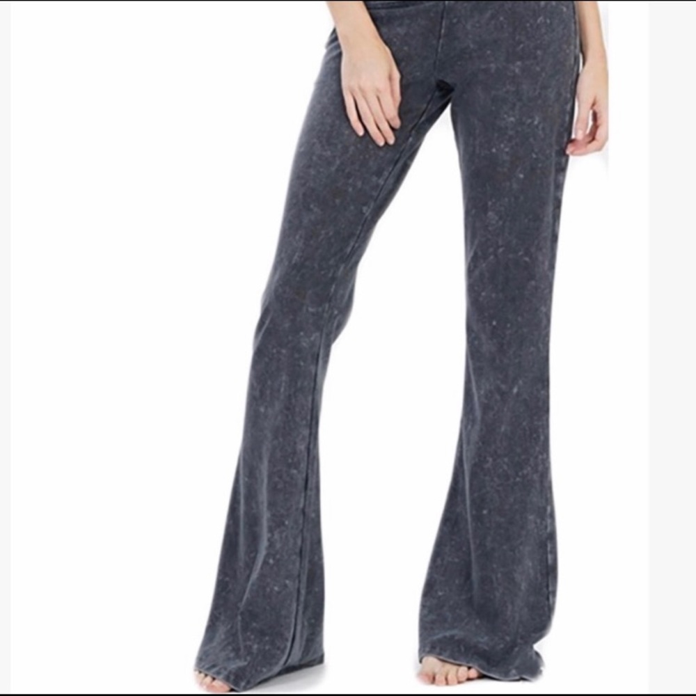T Party Fold Over Yoga Pants